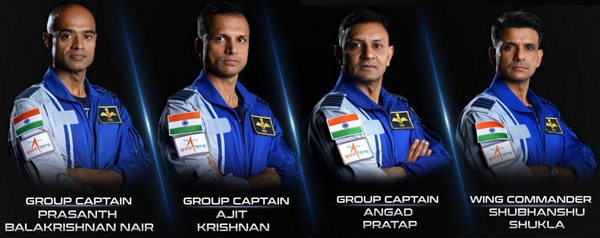 astronautes de l'isro